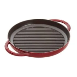 Staub 10" Cast Iron Pure Grill Pan | Grenadine