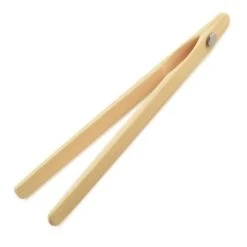 Norpro Bamboo Toaster Tongs With Magnet