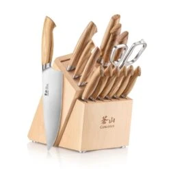 Cangshan Cutlery Oliv Series 15-Piece Knife Block Set