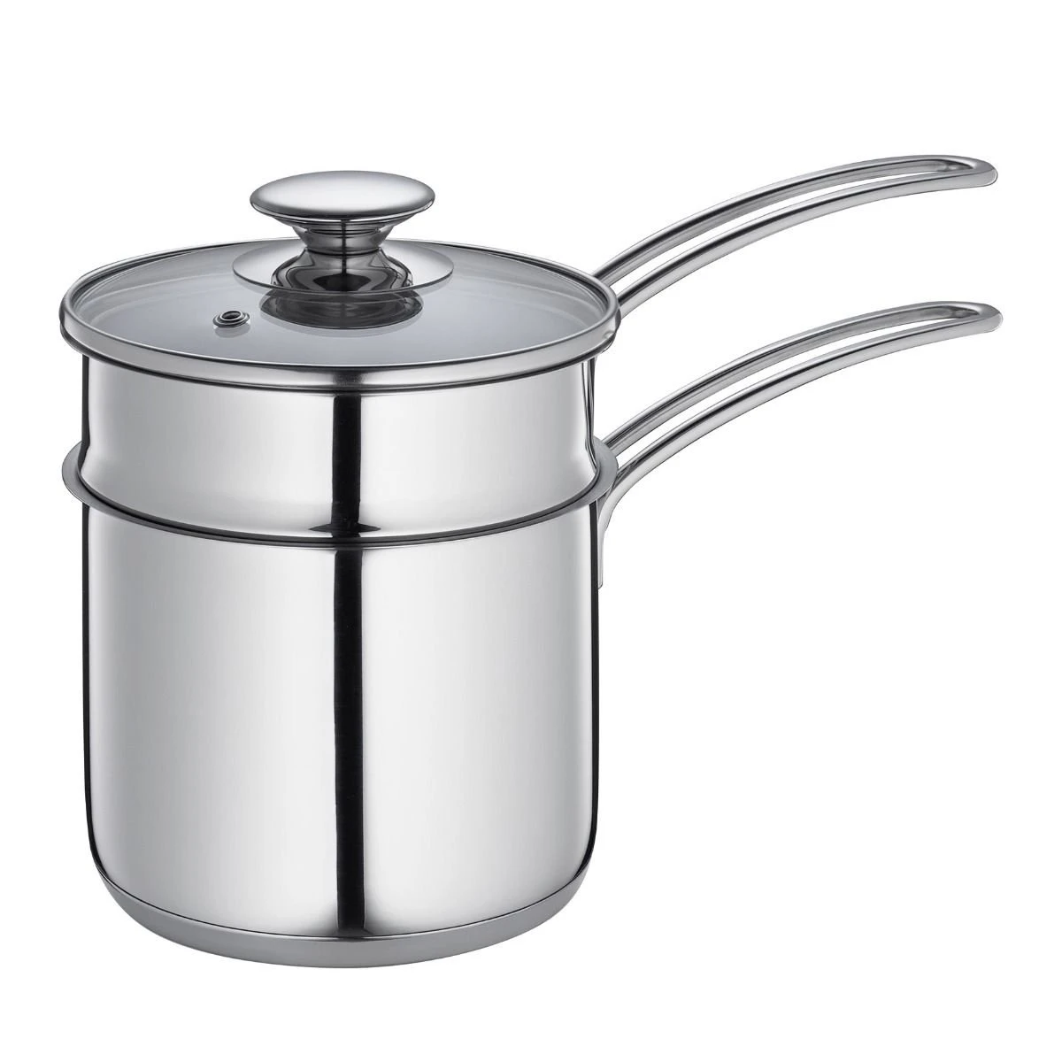 Frieling Mini Double Boiler With Glass Lid | 1.6-Quart
