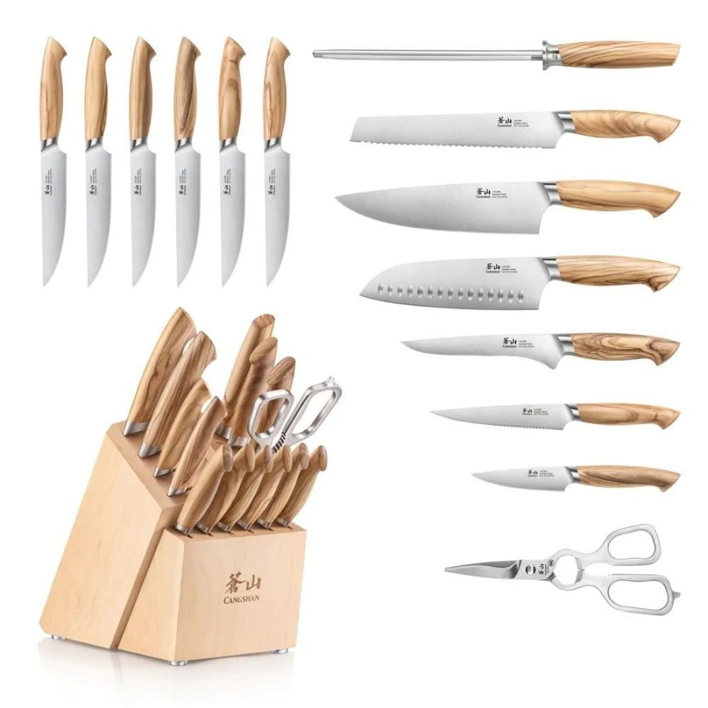 Cangshan Cutlery Oliv Series 15-Piece Knife Block Set - Image 2