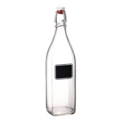 Bormioli Rocco 33.75oz Swing Top Glass Bottle With Chalkboard Label