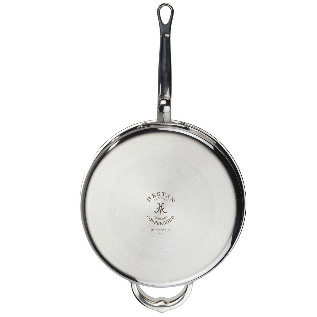 Hestan CopperBond Induction Cookware 3.5 Qt Covered Saute With Helper Handle