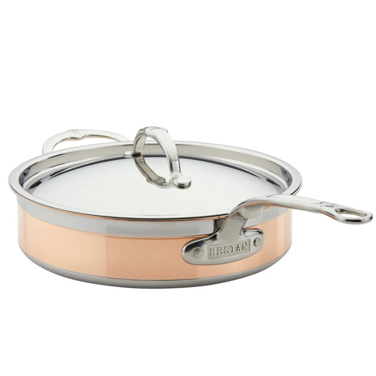 Hestan CopperBond Induction Cookware 3.5 Qt Covered Saute With Helper Handle - Image 5