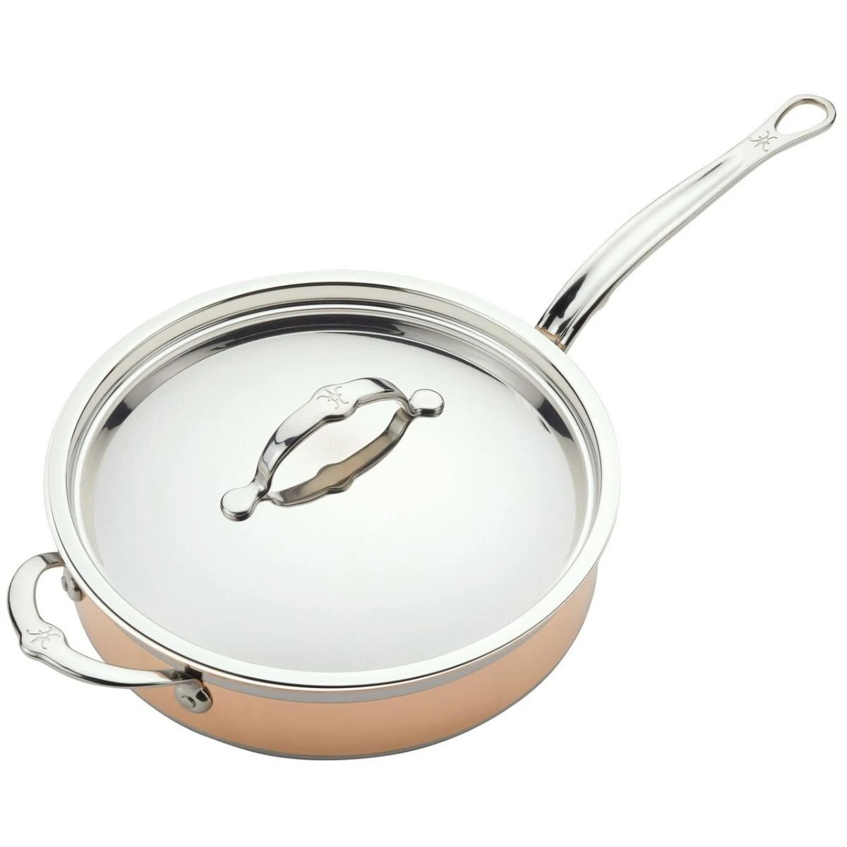 Hestan CopperBond Induction Cookware 3.5 Qt Covered Saute With Helper Handle - Image 2