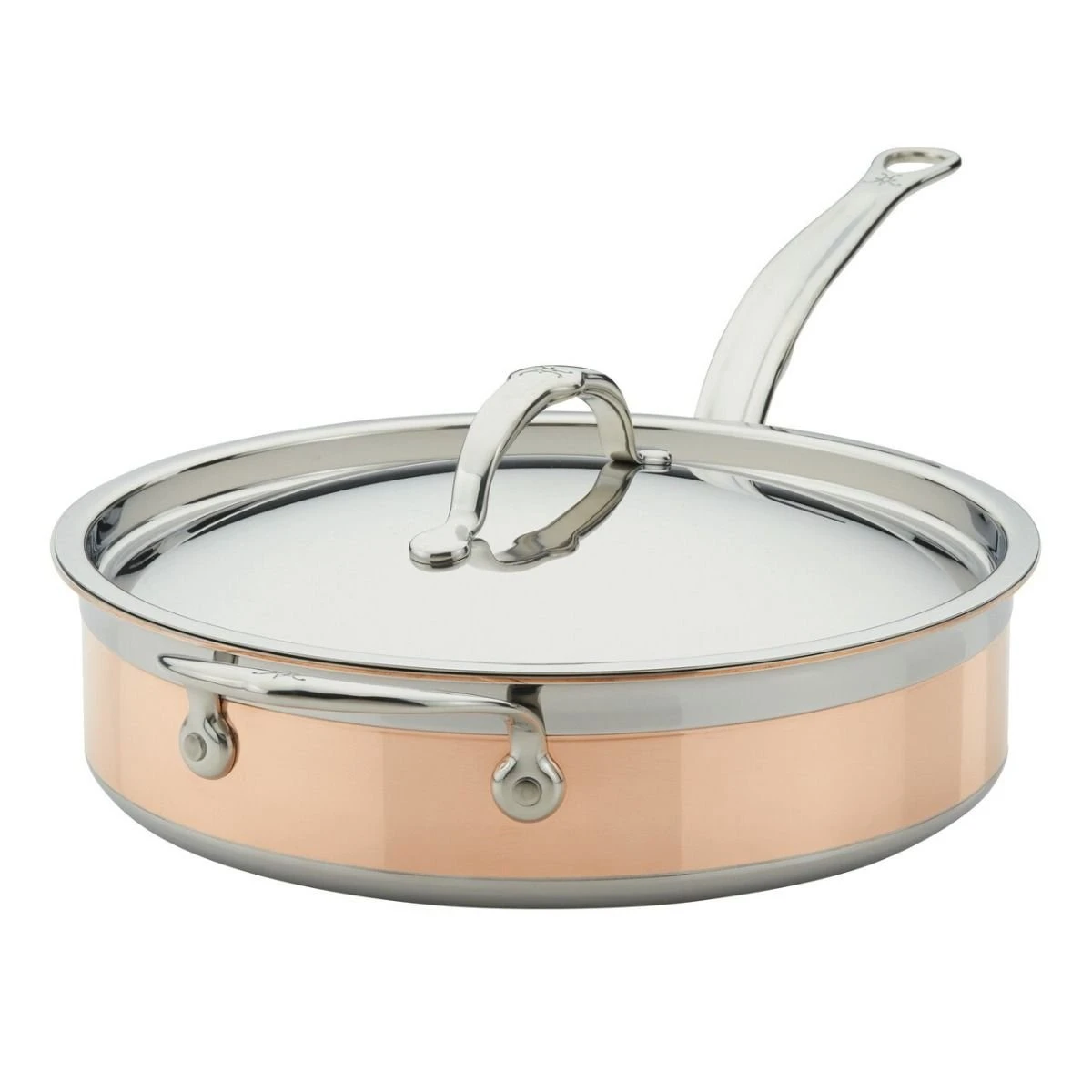 Hestan CopperBond Induction Cookware 3.5 Qt Covered Saute With Helper Handle - Image 6