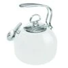 Chantal 1.8 Qt. Enamel-on-Steel Classic Tea Kettle | White