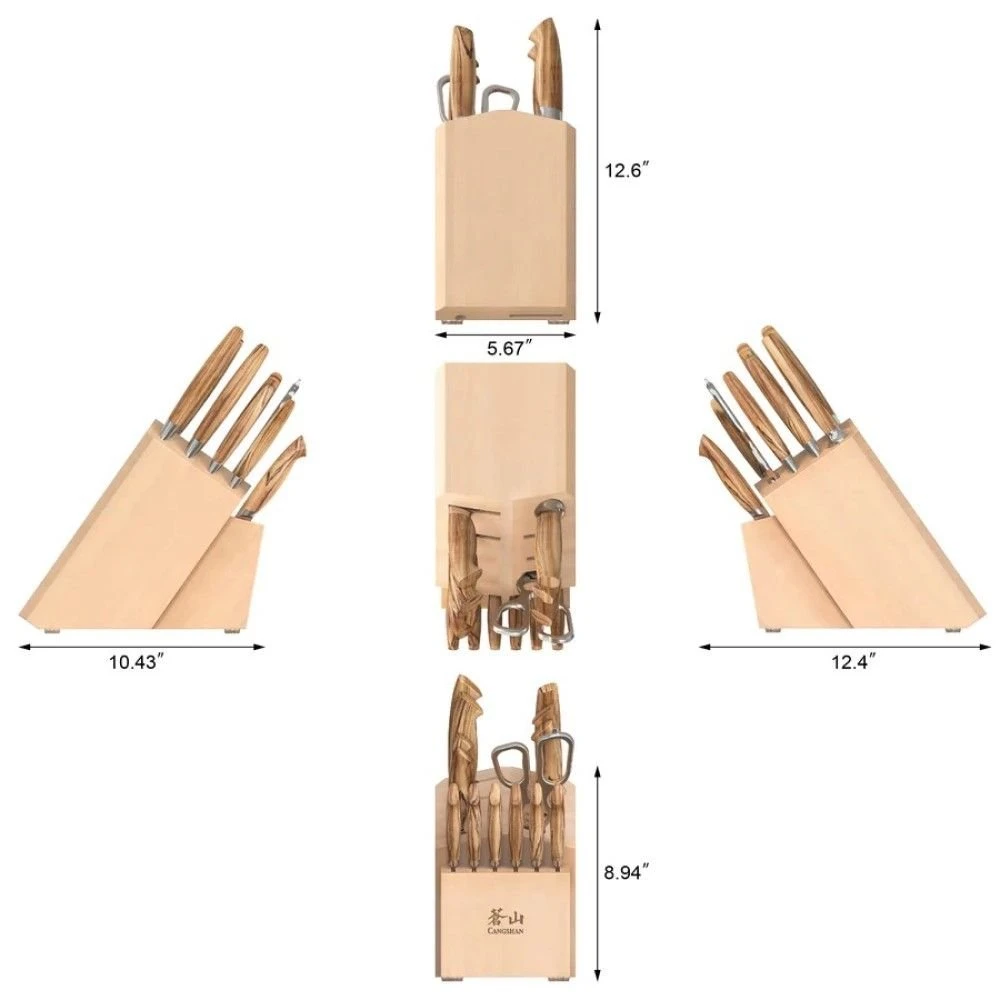 Cangshan Cutlery Oliv Series 15-Piece Knife Block Set - Image 3