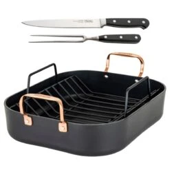 Viking 16" Roasting Pan | Black & Copper