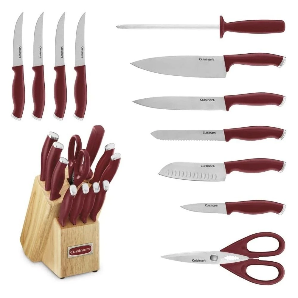 Cuisinart ColorPro 12-piece Block Set | Red - Image 2