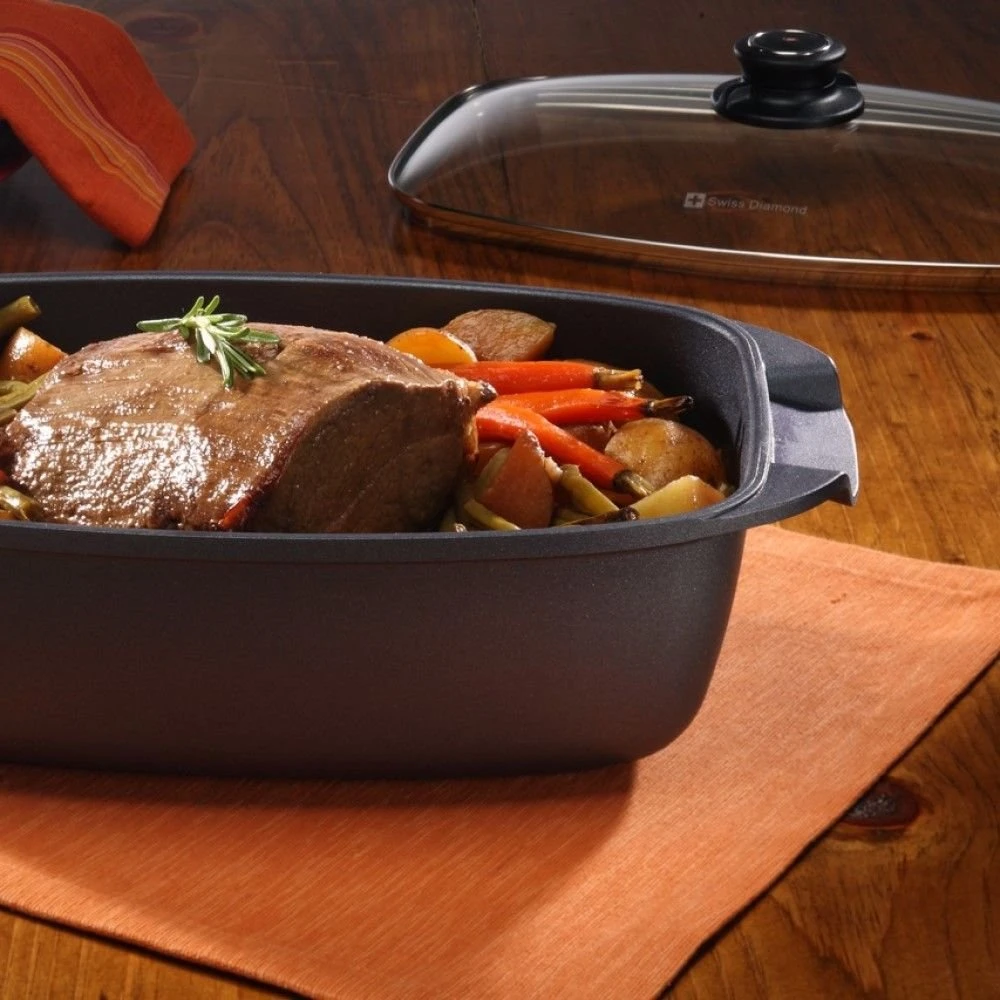 Swiss Diamond | HD 5.3-Quart Roaster With Lid (13" X 8") - Image 2