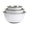 OXO Good Grips 3-Piece Stainless Steel Mixing Bowl Set | White