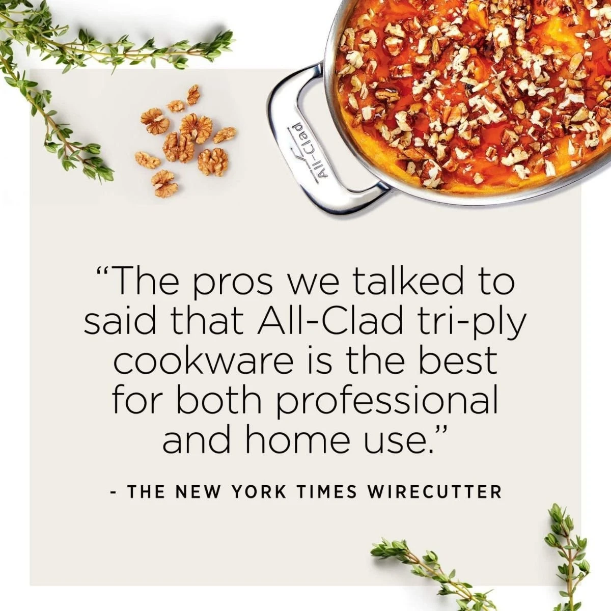 All-Clad D3 Stainless Steel 3-Quart Sauce Pan With Lid - Image 10