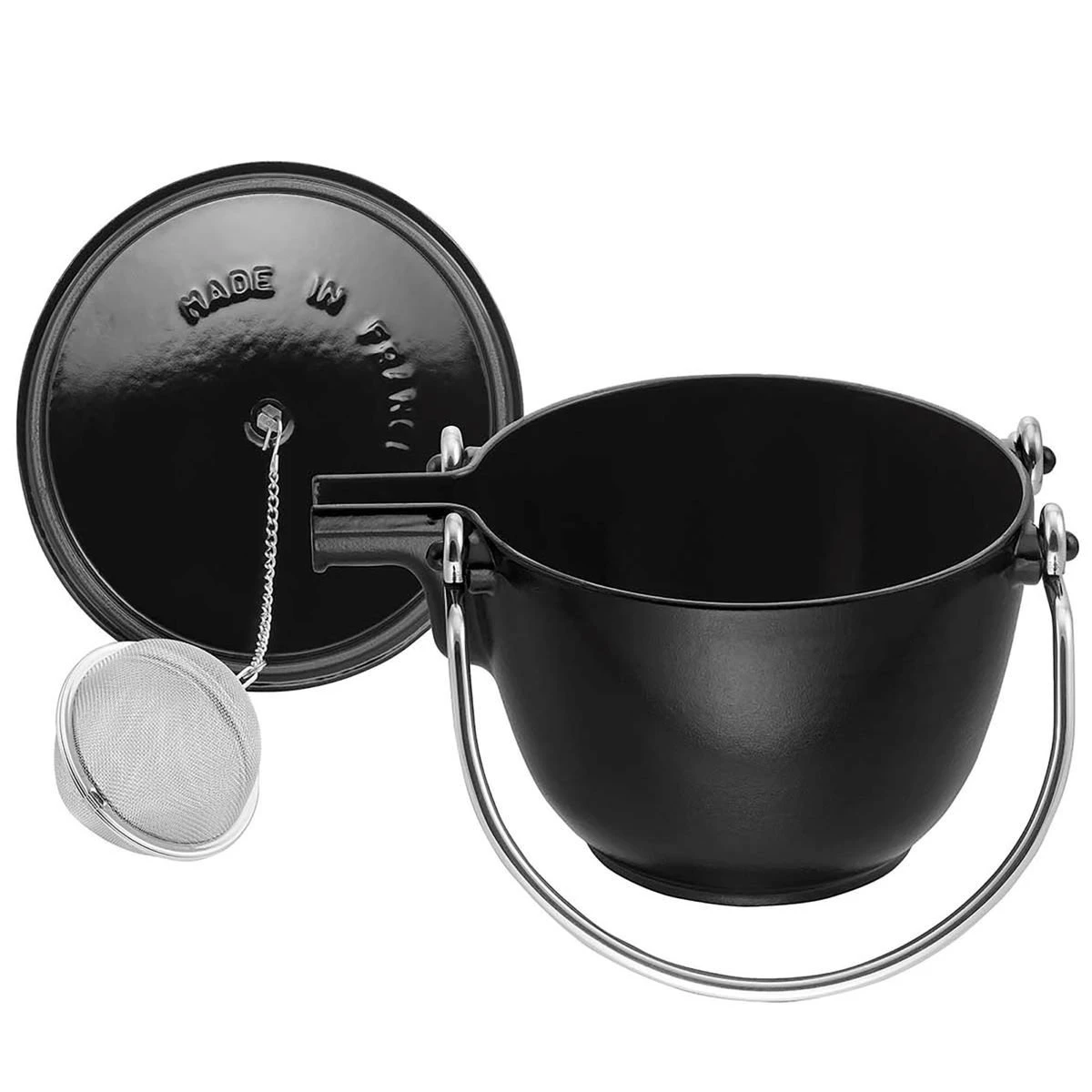 Staub 1 Qt. Round Tea Kettle | Matte Black - Image 2