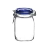 Bormioli Rocco 1L Swing Top Fido Canning Jar | Blue Lid