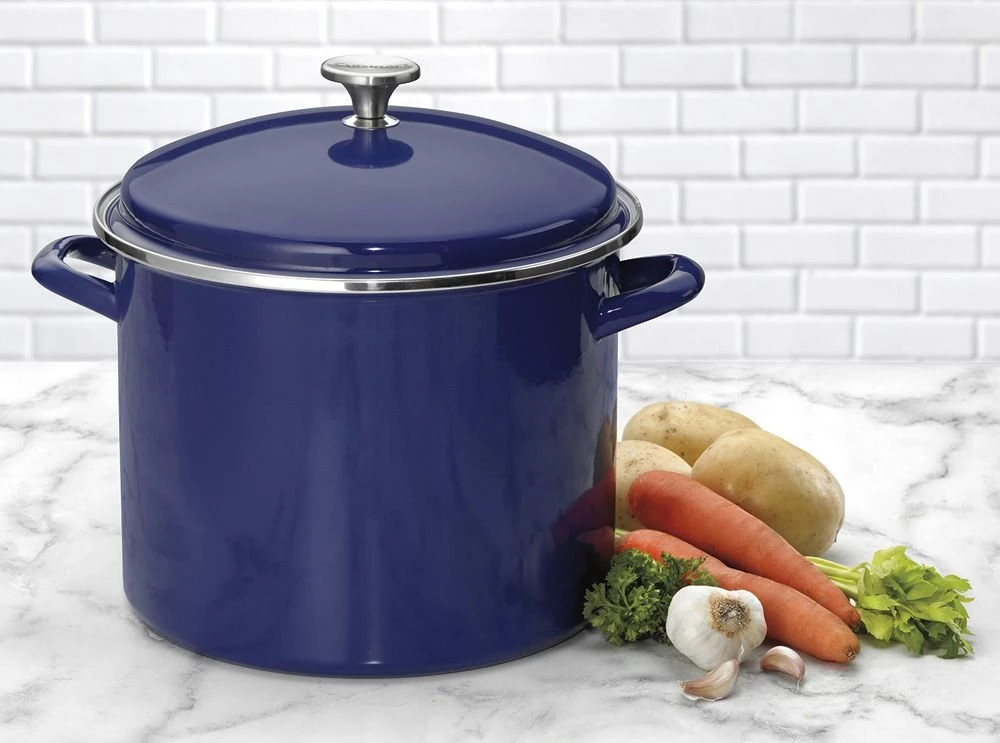 Cuisinart Chef's Classic 12 Qt. Stock Pots - Enamel On Steel Available In Multiple Colors - Image 2
