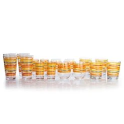 Fiesta® Drinkware Set Of 16 | Sienna Sunset