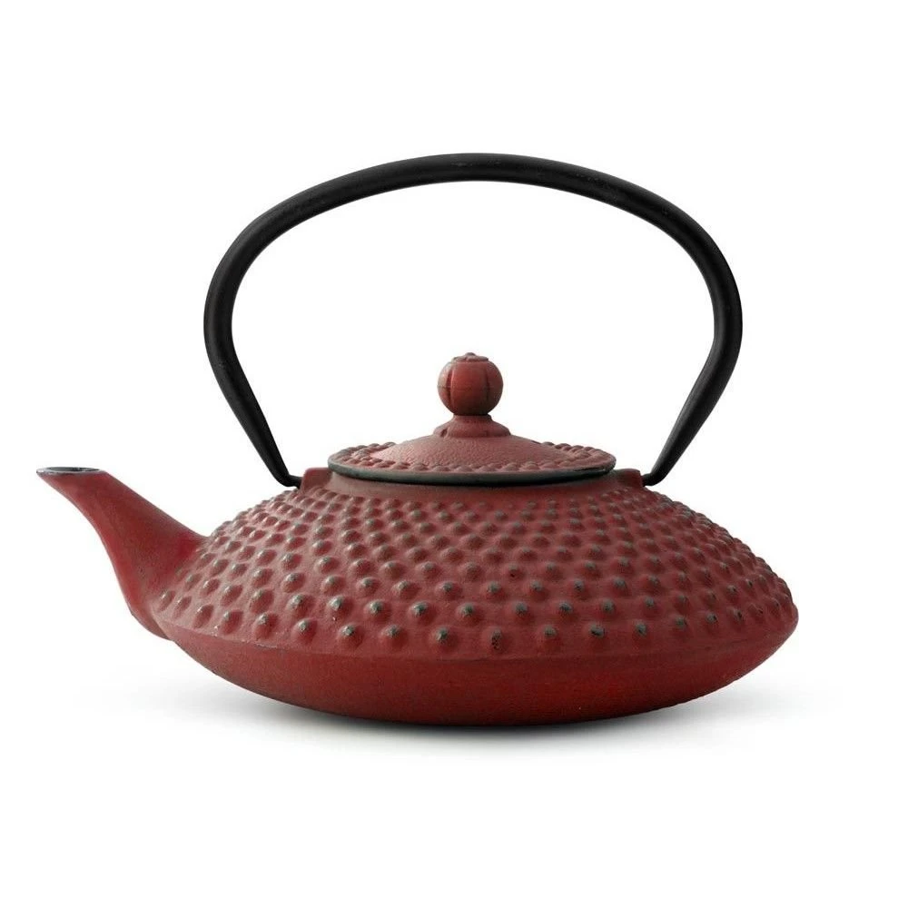 Bredemeijer 42oz Xilin Cast Iron Tea Pot | Red
