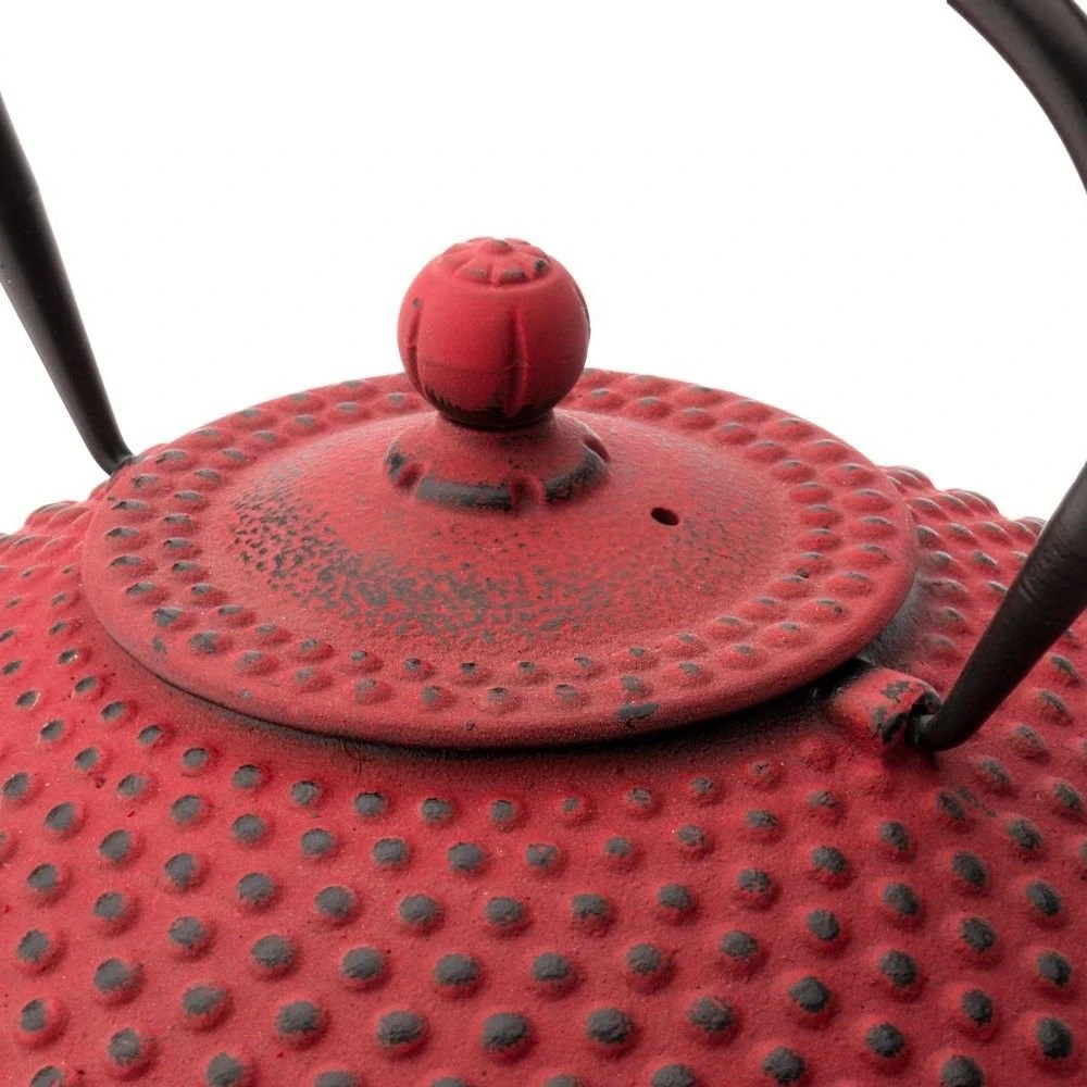 Bredemeijer 42oz Xilin Cast Iron Tea Pot | Red - Image 2