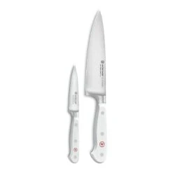 Wusthof Classic White 2-Piece Prep Set | Cook's & Paring Knives