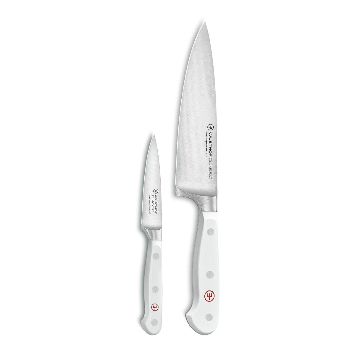Wusthof Classic White 2-Piece Prep Set | Cook's & Paring Knives