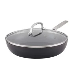 KitchenAid 12.25" Hard Anodized Induction Fry Pan/Skillet With Lid | Nonstick