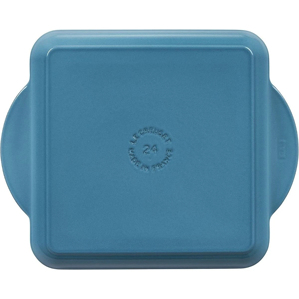 Le Creuset 9.5" Square Signature Enameled Cast Iron Grill Pan | Caribbean Blue - Image 3