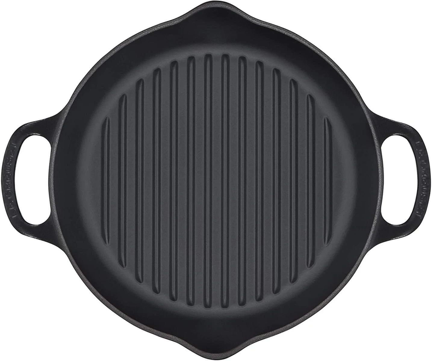 Le Creuset 9.75" Deep Round Signature Grill Pan | Licorice - Image 3