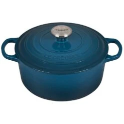 Le Creuset 4.5 Qt. Round Signature Dutch Oven With Stainless Steel Knob | Deep Teal