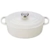 Le Creuset 2.75 Qt. Oval Signature Dutch Oven With Stainless Steel Knob | White