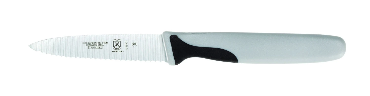 Mercer Millennia 3" Serrated Paring Knife - Gray