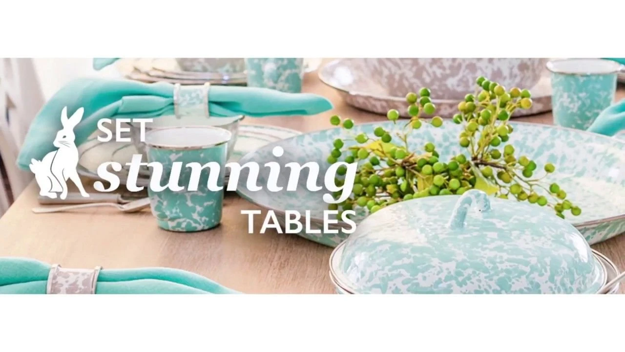 Golden Rabbit Enamelware 5 Qt. Large Saute Pan With Lid | White - Image 3