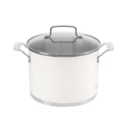 Cuisinart Matte White Stainless Steel Stockpot With Cover | 6 Qt.