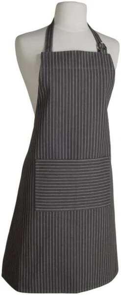 Now Designs By Danica Basic Apron | Granite Pinstripe