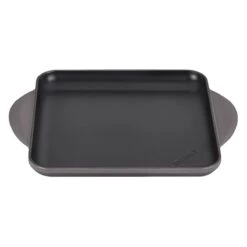 Le Creuset 9.5" Square Signature Enameled Cast Iron Griddle Pan | Oyster Grey