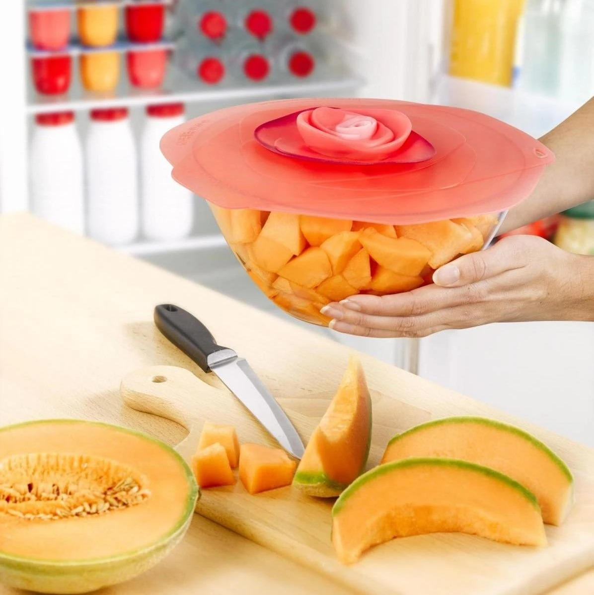 Charles Viancin Silicone Lid | 11" Rose (Candy Pink) - Image 2