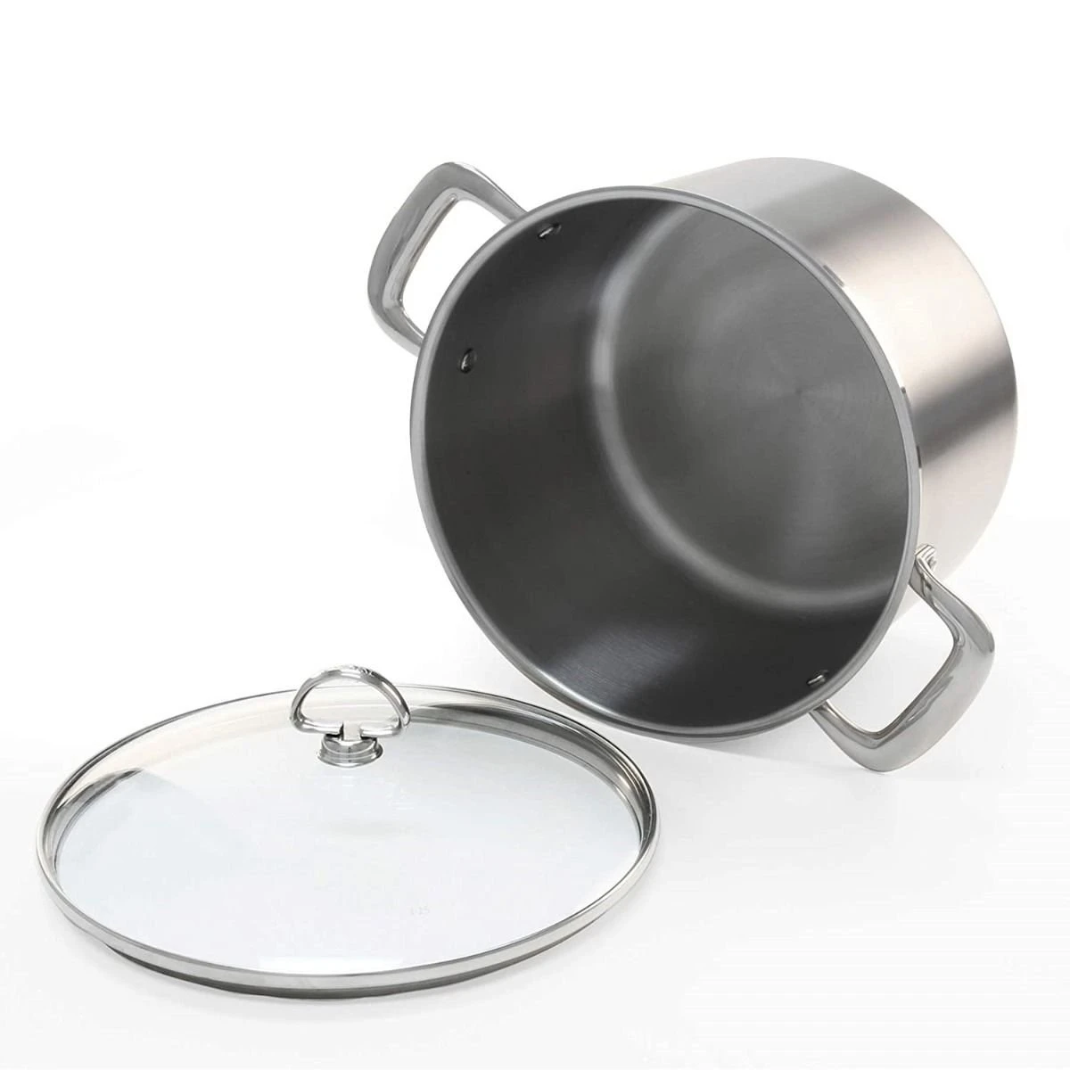 Chantal Induction 21 Stock Pot With Pasta/Steamer Insert + Glass Lid | 8 Qt. - Image 4