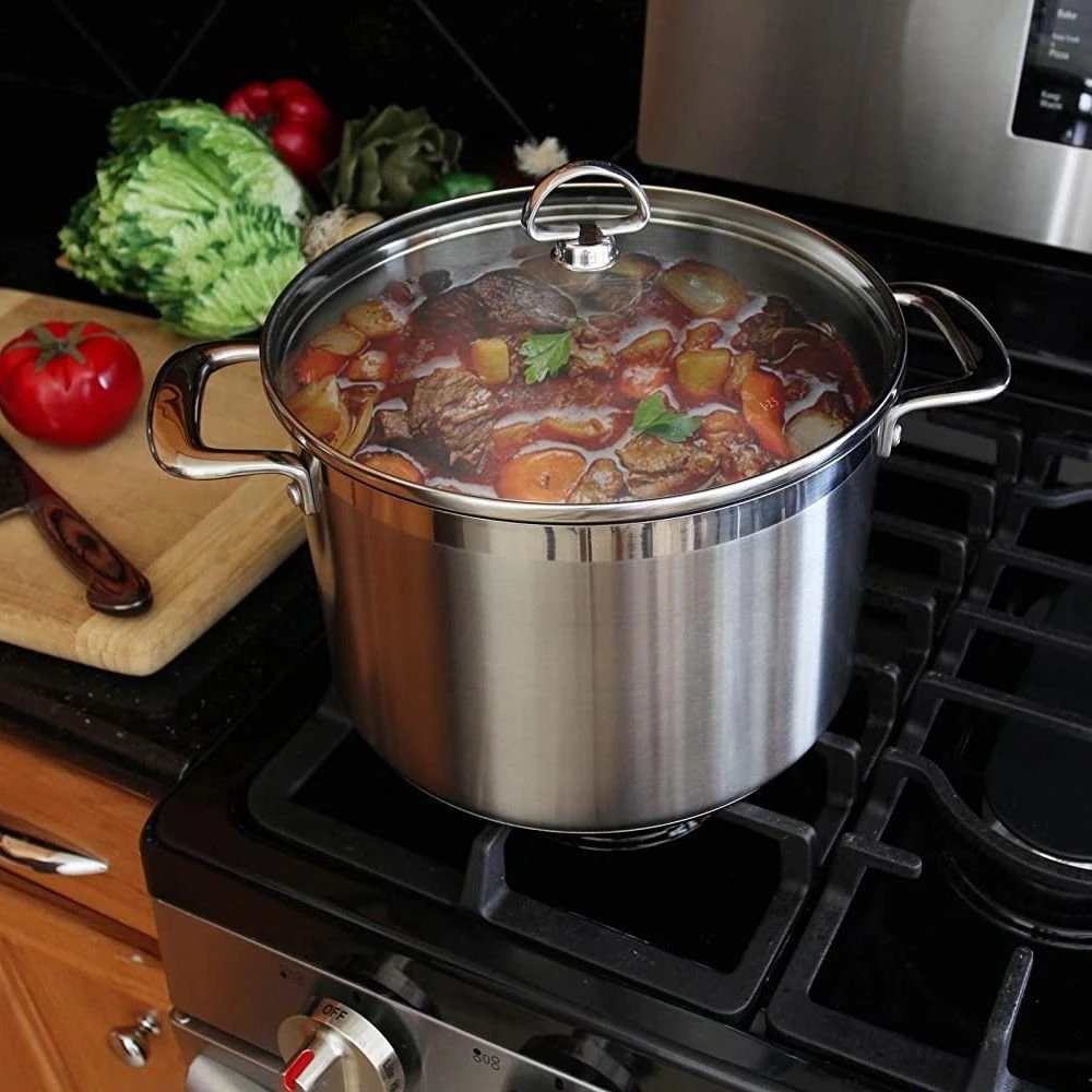 Chantal Induction 21 Stock Pot With Pasta/Steamer Insert + Glass Lid | 8 Qt. - Image 8