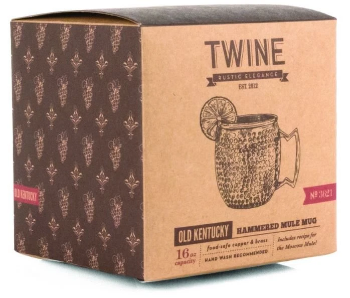 True Brands 16oz Old Kentucky Copper Moscow Mule Mug - Hammered - Image 3