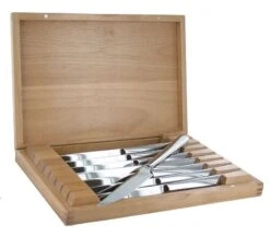 Zwilling J.A. Henckels Steak Knives - Stainless Steel 8 PC Set In Wood Presentation Box